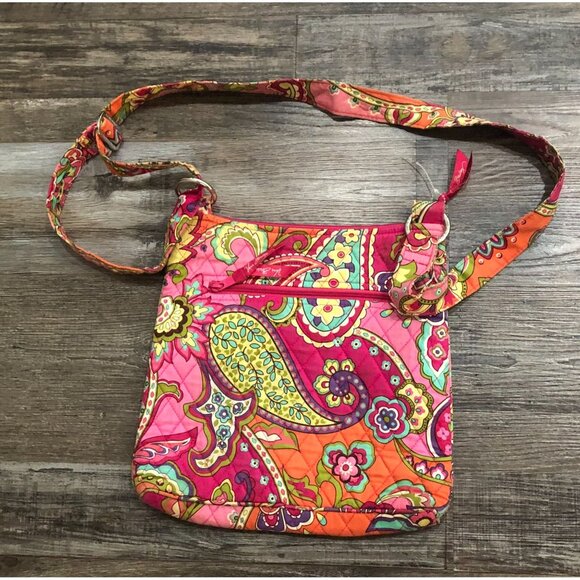 Vera Bradley Women's Shoulder Bag Floral Pink Multicolor - Picture 1 of 6